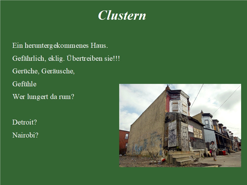 Kreatives Schreiben Clustering